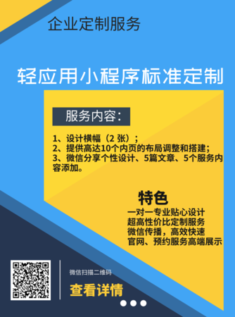轻应用小程序标准定制