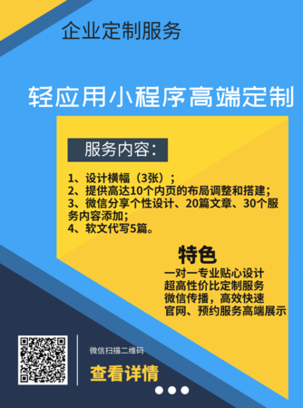 轻应用小程序高端定制